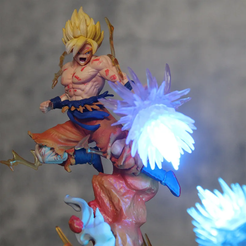 Zealed 21Cm Pvc Super Saiyan Dragon Balls Z De Action Anime Figures Goku Vs FreezaS Anime Model Toy For Kids Goft