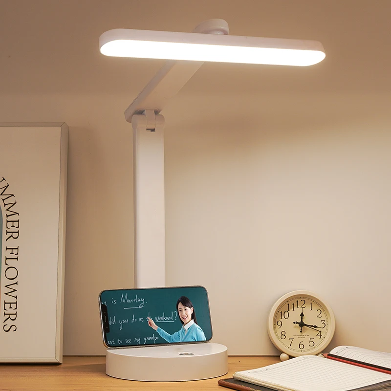 Folding Touch Led Reading Light Study Lamp Stepless Dimming Desk Lamp
