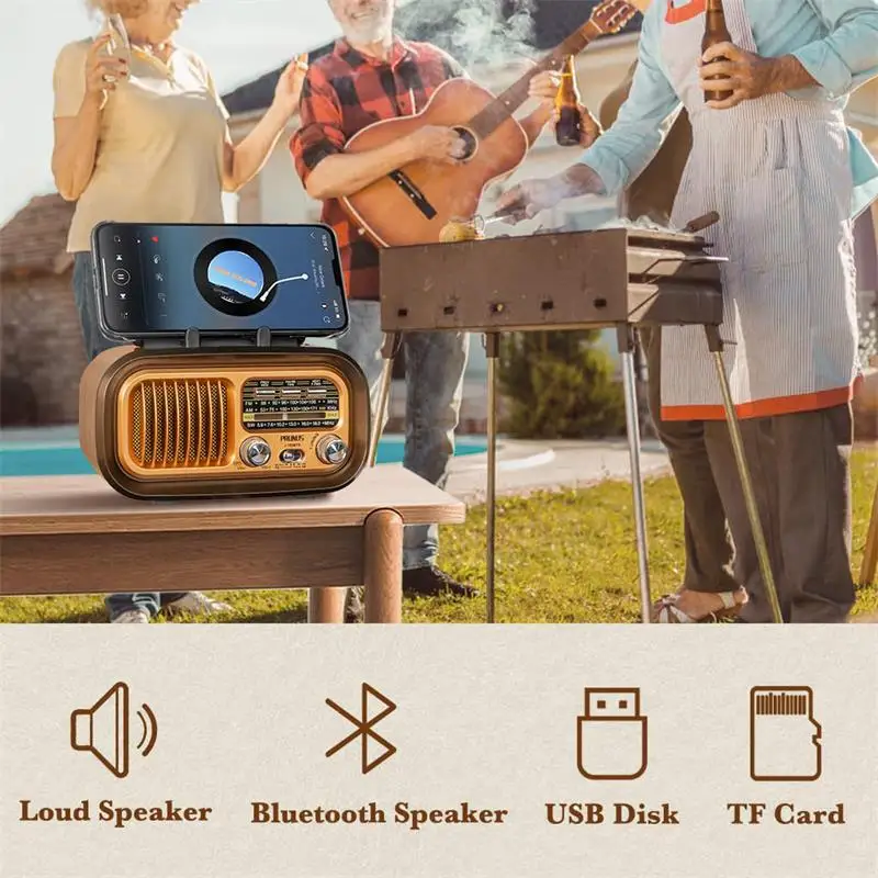 Оптовая продажа солнечное радио am fm Ретро Радио bluetooth динамик портативное