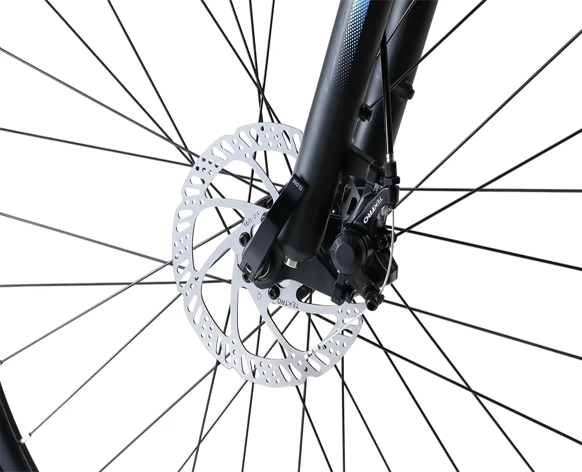 27.5 inch alloy mountain bike 24-speed gear Suntour XCT 100mm travel suspension fork