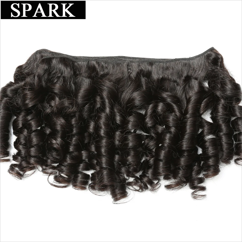 Bouncy Curly Hair Weave Bundles Brazilian Curly Hair 100% Human Hair Extensions 1/3/4Pcs