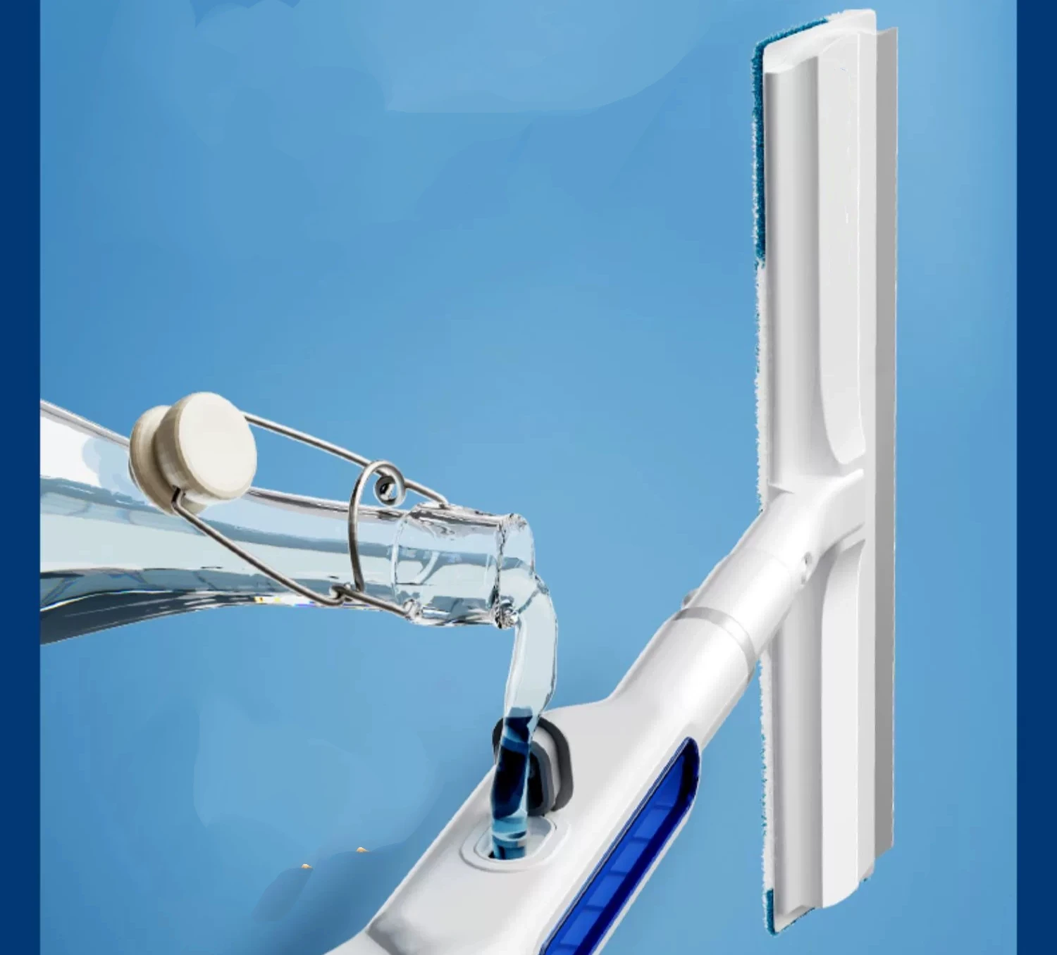 Professional Window Squeegee - Multi-Use Window Cleaner Tool - Window Washing Kit for Shower Glass Door, Car Windshield