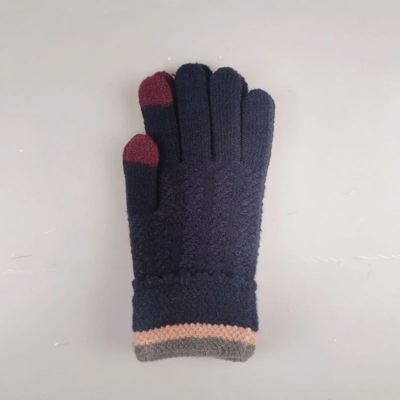 Перчатки женские шерстяные разноцветные зимние эластичные мягкие теплые шерстяные вязаные перчатки шерстяные перчатки для рук