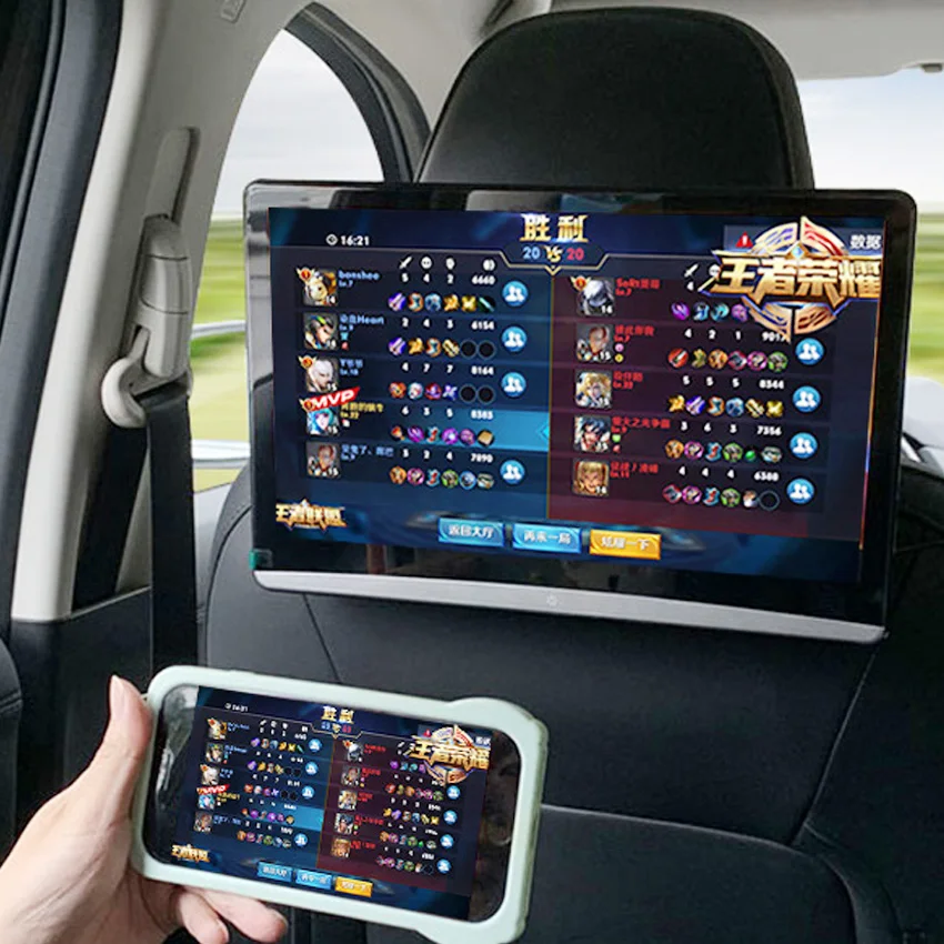 13 3 'Автомобильный подголовник мультимедийный плеер android 9 0 Восьмиядерный автомобильный монитор заднего