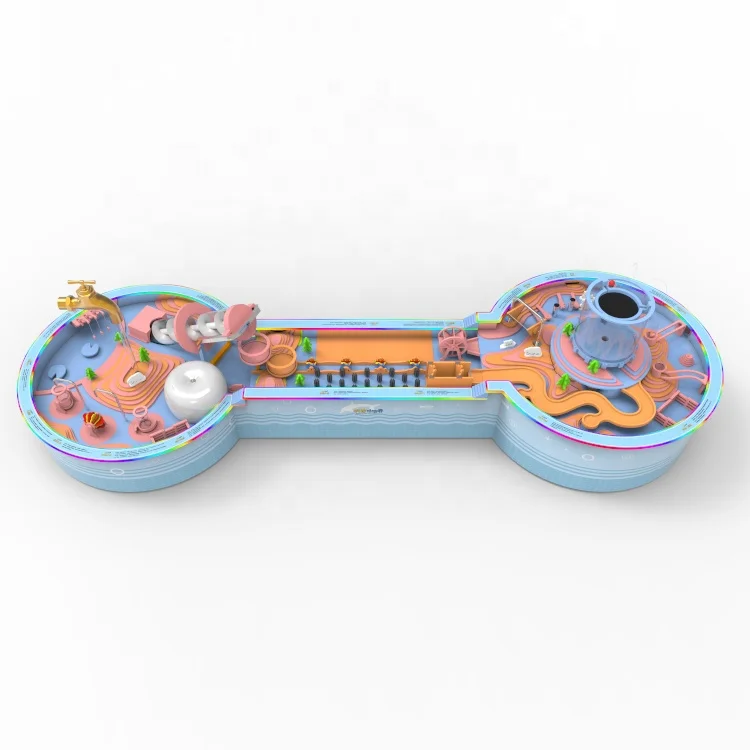 Bonhong hot selling indoor playground interactive game kids mini water park magic water world for kids