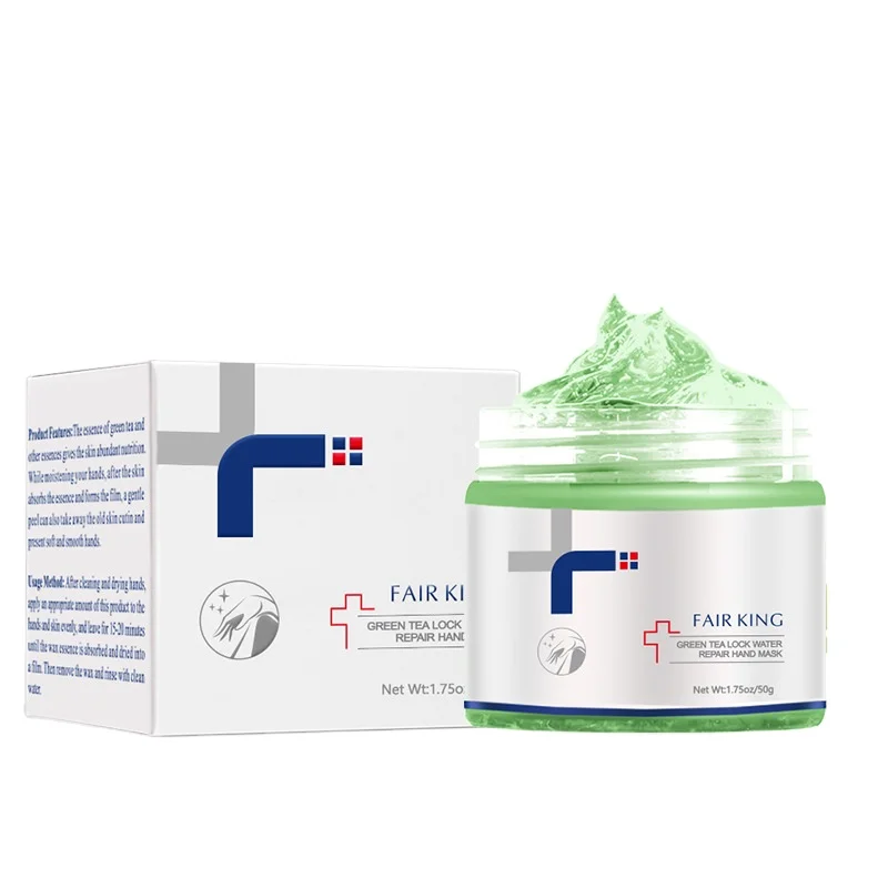OEM/ODM Wholesale hand mask 50ml skin moisturizing nourishing Green Tea hand mask peeling hand wax