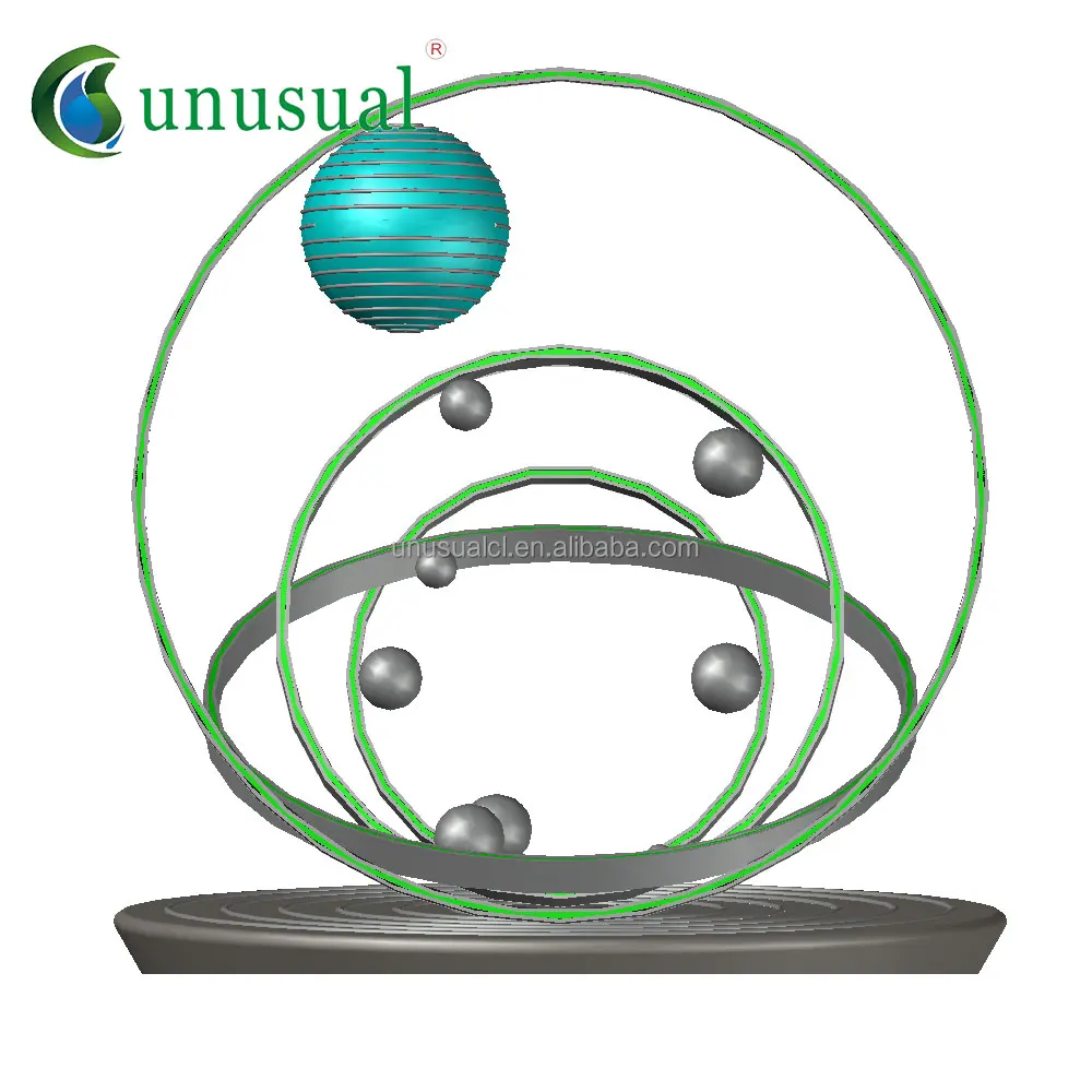 outdoor large hollow stainless steel sphere garden decorative metal balls 3d satellite moon earth Motif sculpture landscape