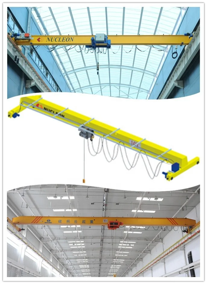 European Type EOT Single Girder Steal Cable Hoist lifting 5 ton 10 ton 16 ton European Bridge Cranes