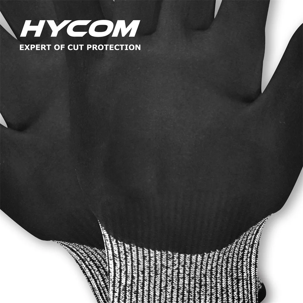 HYCOM ANSI Certified Anti Impact Cut Resistant TPR Gloves Mechanic Impact Resistant Gloves