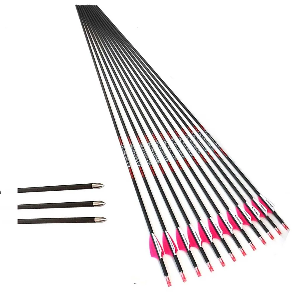 ID 4.2 mm Pure Carbon Arrow Spine 300 350 400 500 600 700 800 900 1000 1100/1300/1500/1800  bow and arrow Shooting hunting