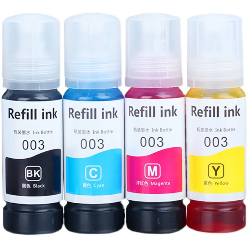 INK-TANK 003 Premium Color Compatible Bottle Water Based Refill Dye Ink Tintas for Epson L3110 L1110 L3116 L3150 L3156 Printer