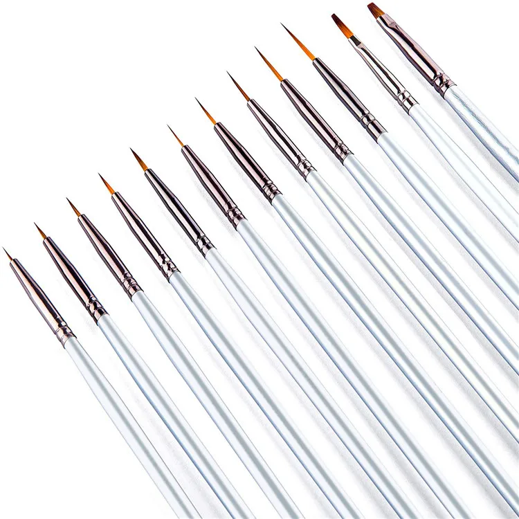 Artist Detail Paint Brush Set of 12 for Acrylic, Miniature Model Painting,Oil, Gouache, Watercolor, Tempera and Body Painting