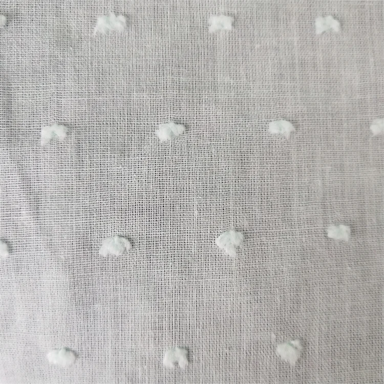 2022 Popular African Cotton Designer Leno Swiss Dot PFD Fabric