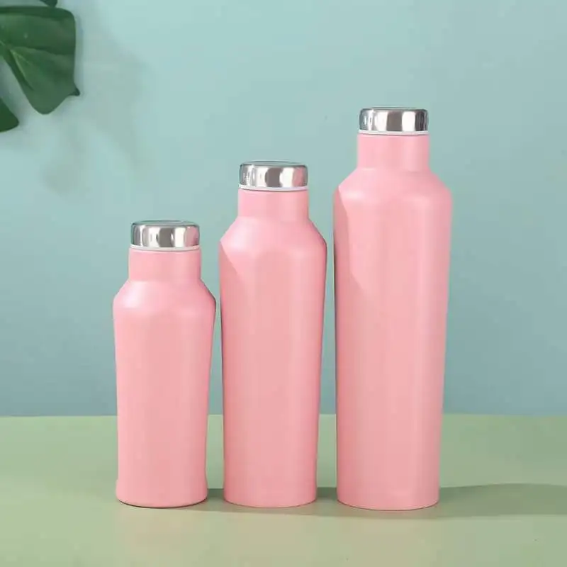 2022 new 350/500/700ml Double Wall Insulated Stainless Steel Water Bottles with Custom Logo Square Shape Cola Bottle Thermos