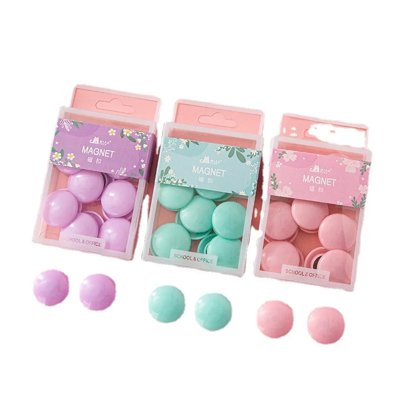 office teaching whiteboard special Macaron color magnetic button 30MM strong magnet magnetic particle box magnetic nail