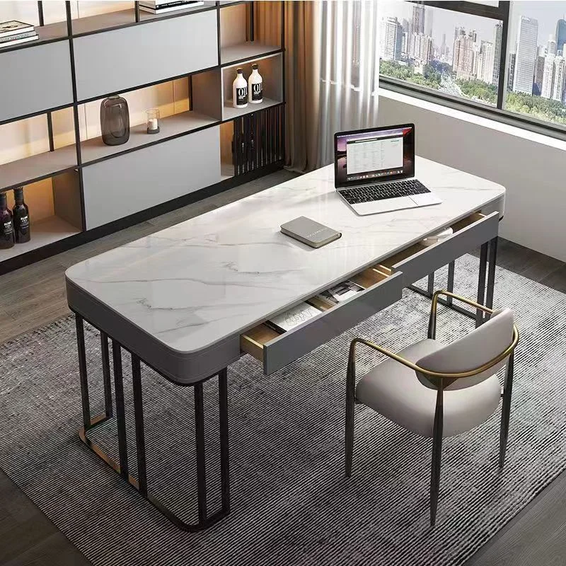 Elegant Boss Office Table With Two Drawers Executive Slate Office Table Manufacturer From China