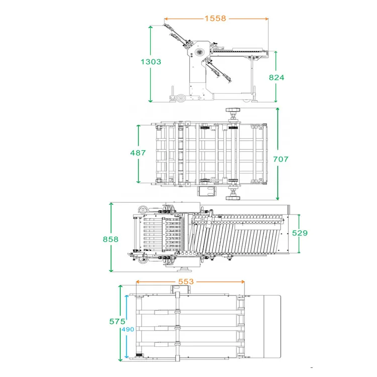 Professional Manufacture Automatic Paper Paper Roll To Sheet Cutting Machine