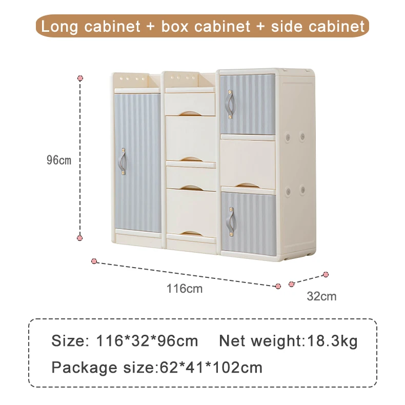 Large-Capacity Dinosaurs Shape Toy Shelf Teen Organizer Baby Furniture Sets Children BookShelf Plastic Storage Box Kids Cabinets