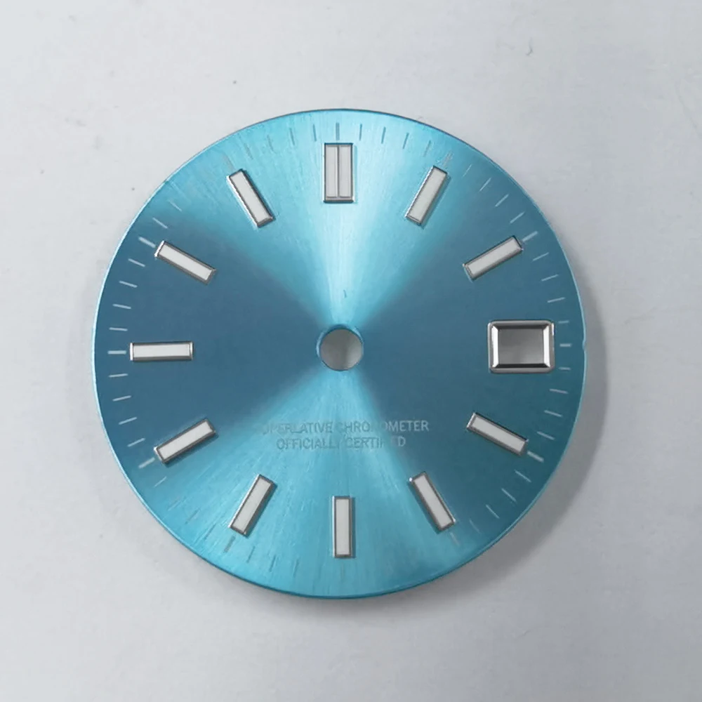 29mm Luminous Fit NH35A NH36A Movement Custom Your Own Logo Watch Sterile Dial