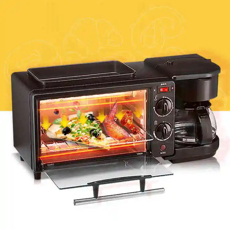 Для домашнего использования Кофе Хлеб стейк решений в одном стиле «Три в одном», многофункциональный для аппарата для приготовления завтрака