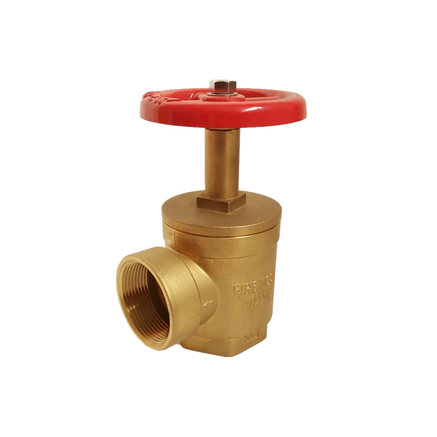 Brass American DN65 right angle threaded fire hydrant water valve, brass right angle fire hydrant water valve
