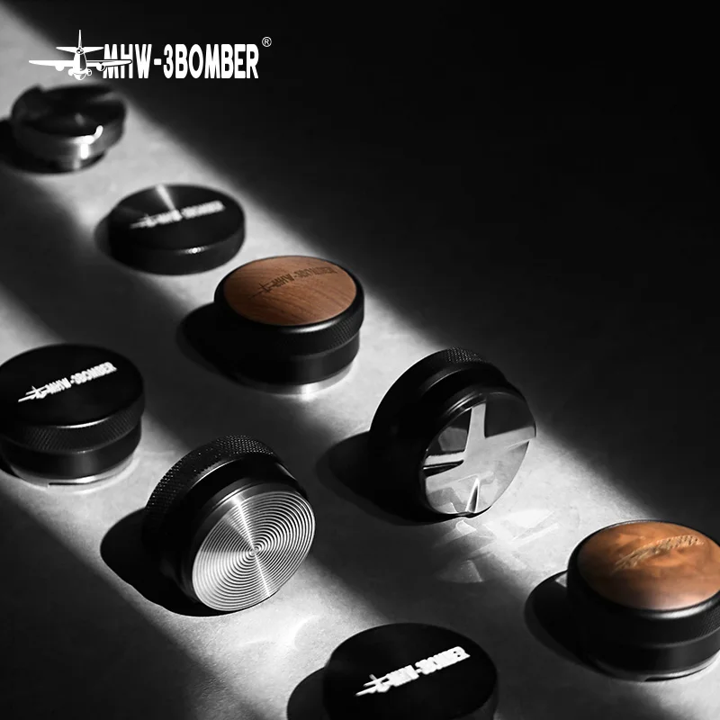 Modern Italian Design MHW-3BOMBER Coffee Powder Press 51/53/58mm Hammer Powder Cloth Suit for Tea & Coffee Tools
