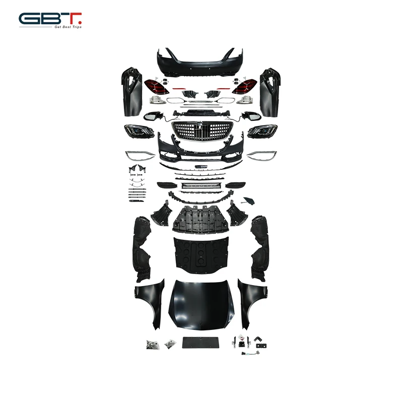 GBT Factory Facelift Body Kit mercedes w221 Upgrade 2018 W222 S Class MBH Model Accessories For 2006-2012 Benz S W221