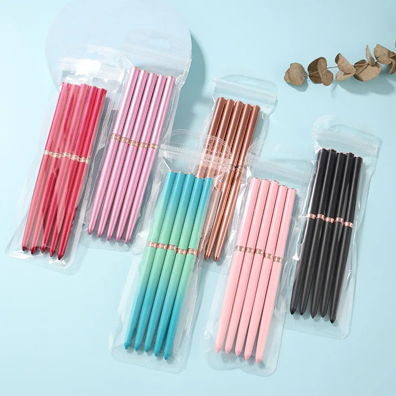NEW Striping Nail Art Brushes set for Long Liner 5pcs/bag  colorful Hair Synthetic/Kolinsky Liner Brush 5/8/13/20/25