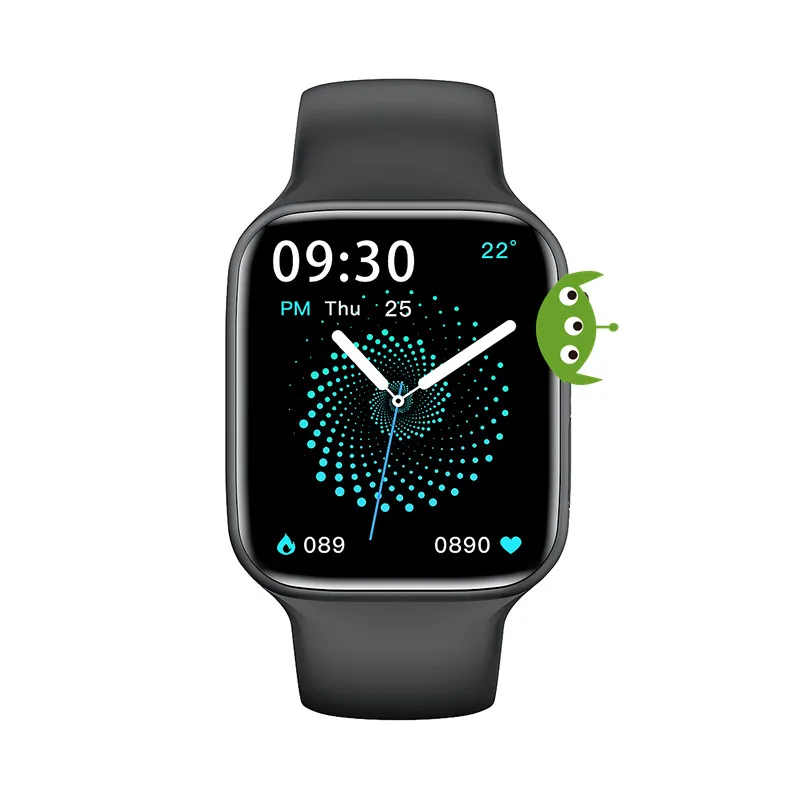  Reloj smartwatch 1 75 дюймов полный многофактурная крутящаяся кнопка длительное время работы от аккумулятора напоминание о вызове пользовательские циферблат IWO серии 6 Смарт-часы