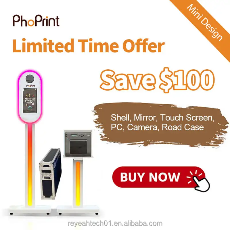 Ready To Ship Led Free Shipping Mk-150 Full Length Adjustable Mirror Photo Booth