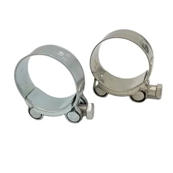 304 Stainless Steel Heavy Duty T-bolt European-Style Hose Clamp Double Bolt Strong Hose Pipe Clamp Clip