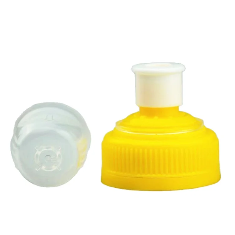 RUIPACK OEM PP plastic pull push 38mm cap drinking bottle cap  with tamper evident cap manufacture wholesale
