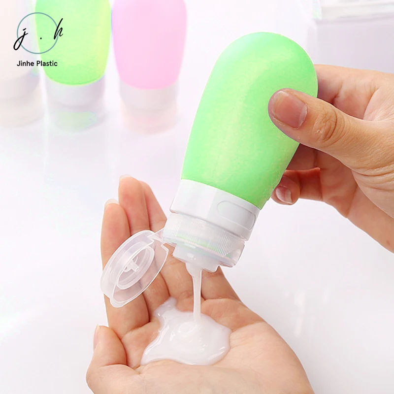 3 Ounce Leakproof Silicone Toiletry Tubes Travel Containers Body Lotion Bath Shower Gel