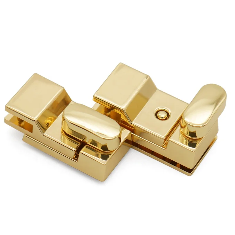 Custom Gold Bag Metal Lock Magnet Lock with Logo Lock Button for Bag