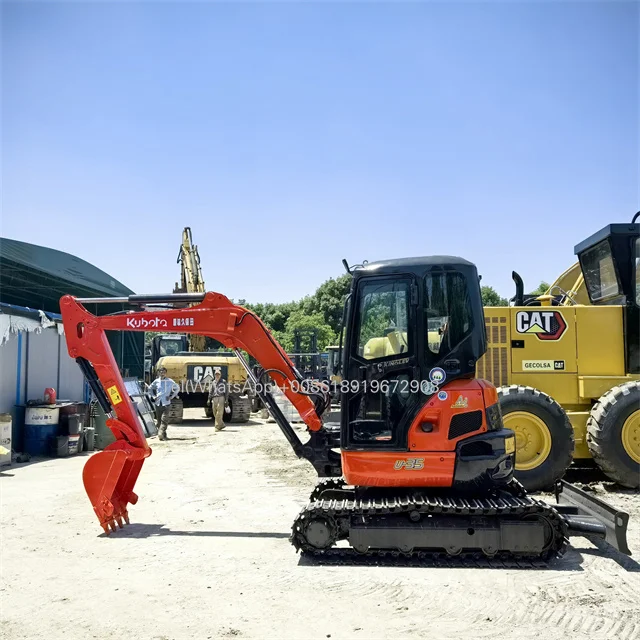Micro гусеничный Kubota u15 u20 u30 u35 б/у мини-экскаватор U35 3-тонный экскаватор используется для экскаватора на продажу
