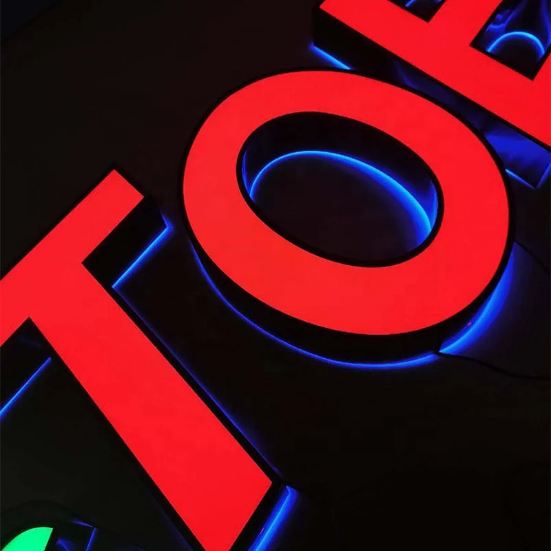 Professional Factory logo sign letters supplier led sign customized backlit & front-lit led illuminated acrylic letter
