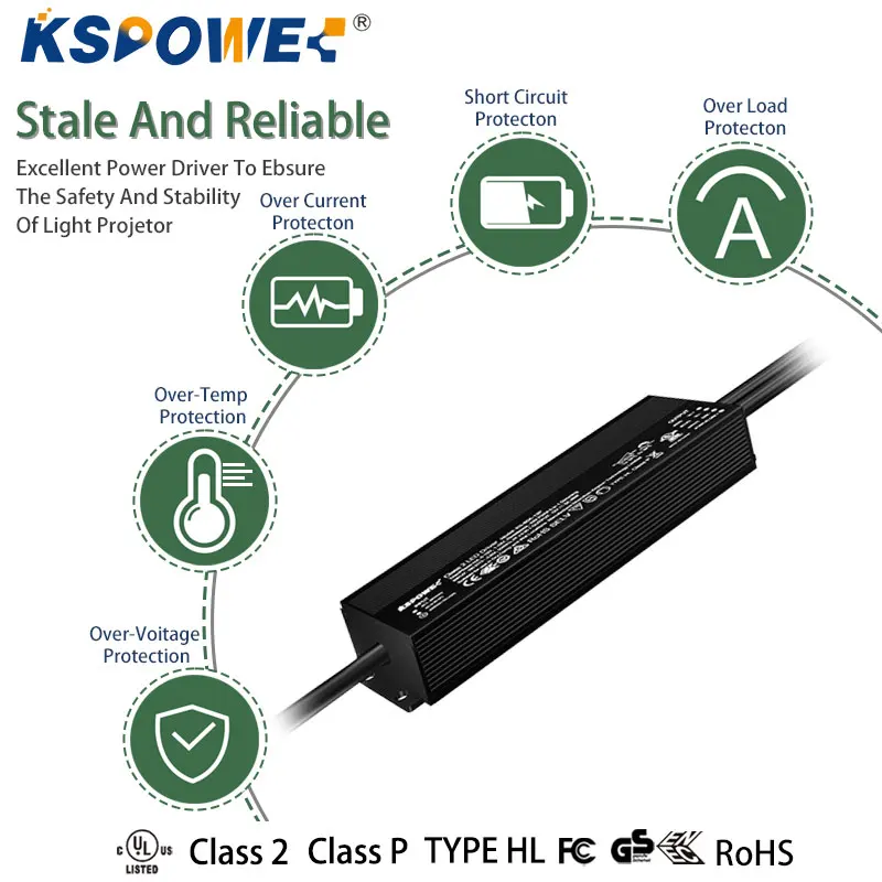 Aluminium 12v 40W Dimming Led Driver Ul Class2 Dimmable Led Driver 12v For Led Cabinet Light