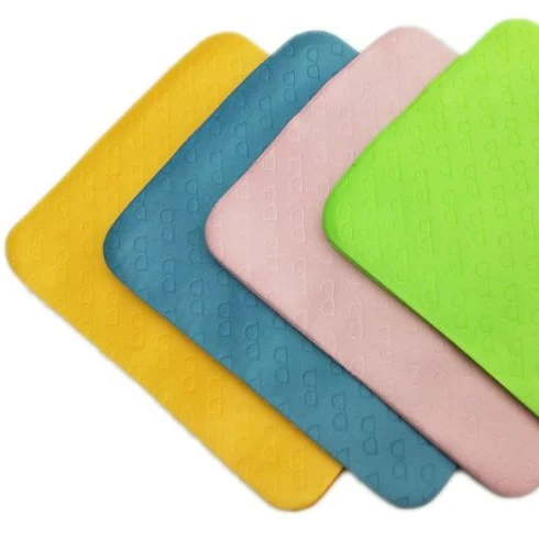 custom logo Microfiber wholesale Jewelry velvet  polishing cleaning cloth for Jewelry