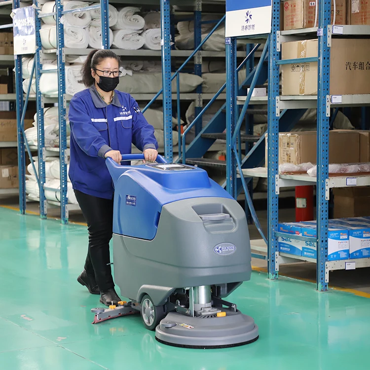 CHR55SCP/CHR55SCPD small manual compact automatic  washing machine office warehouse store walk behind floor scrubber drier