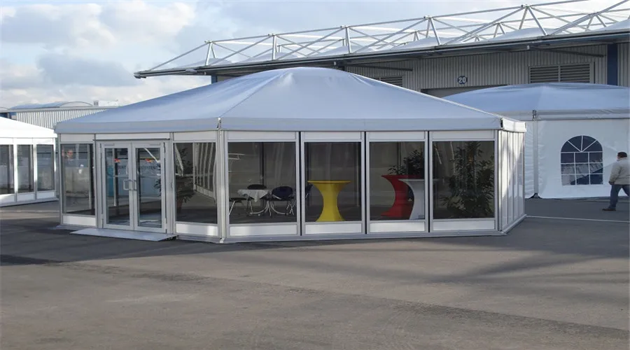 Large big industrial aluminum frame structure modern design quick installation warehouse tent