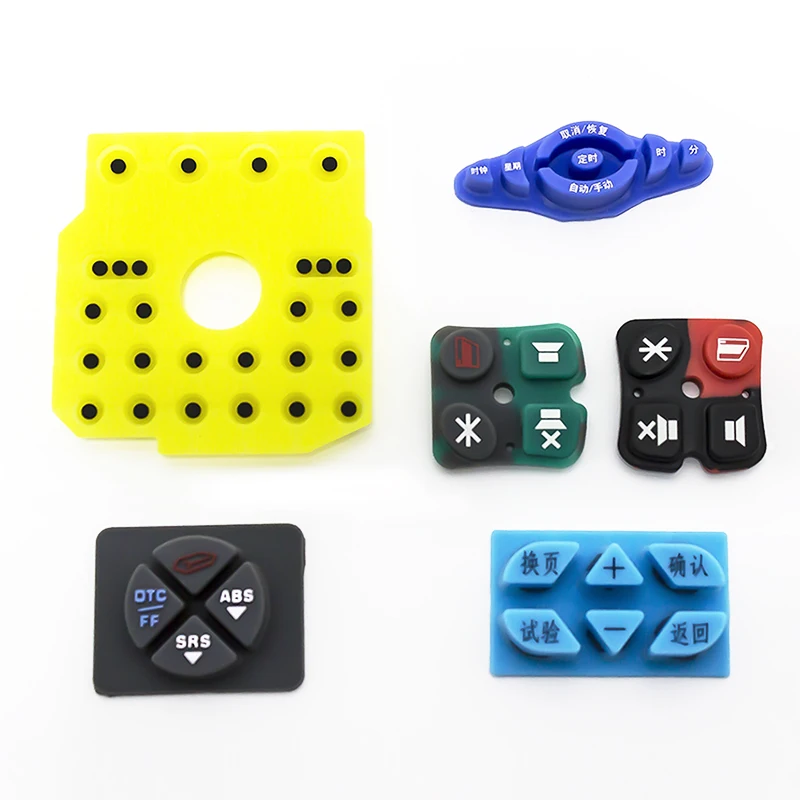 
Custom Made Silicone Rubber Numeric Keypad for electronic equipment 