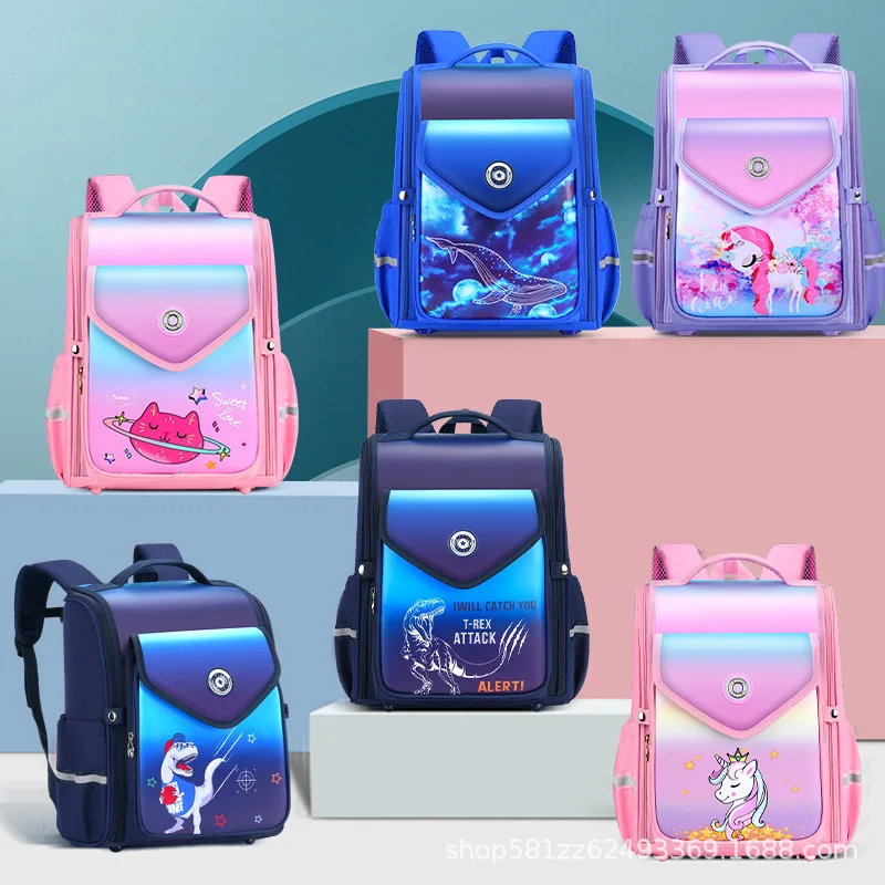 Customized Hot Selling Waterproof Breathable Cute Cartoon Children Student Schoolbag