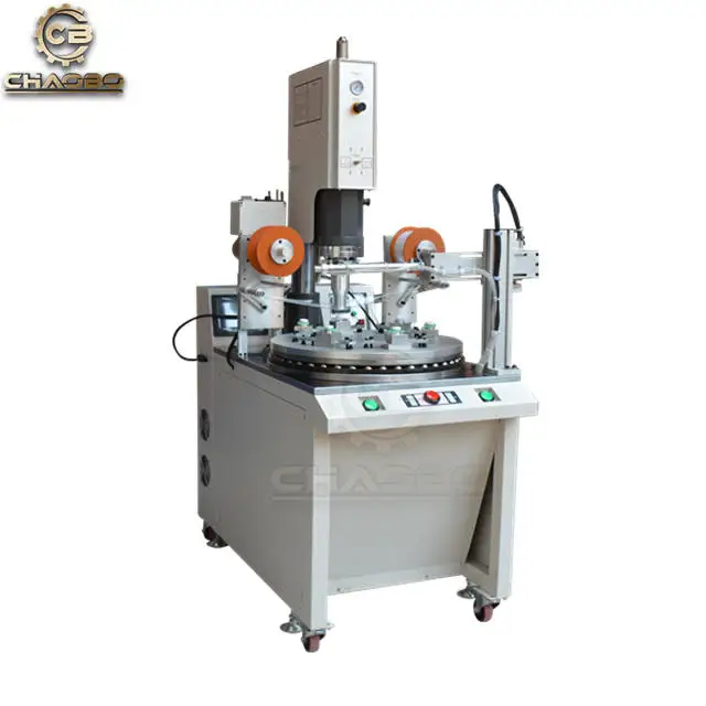 High Speed Automatic Multiple Stations Rotary Table 20KHz 2000W Ultrasonic Automatic ABS Plastic Toy Welding Machine
