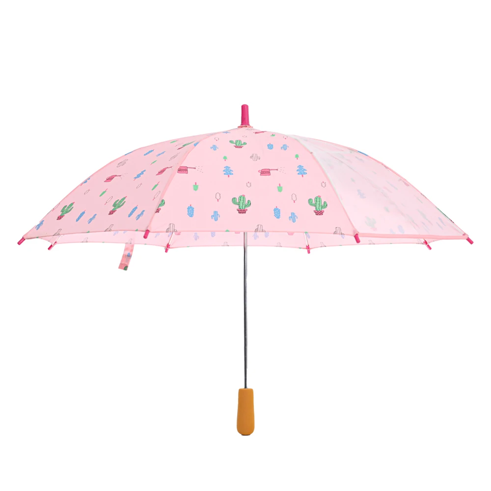 EVA handle cute printing kids umbrella design available custom made manual open umbrella