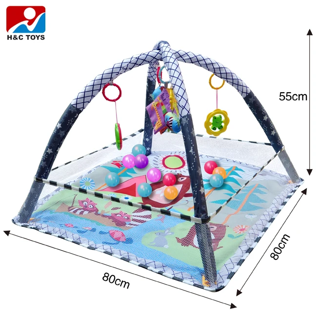 Baby with fence fitness stand toy newborn baby music fitness stand game mat crawling baby gym play mat