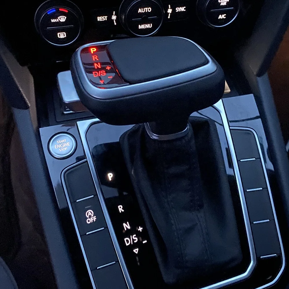 DSG свет шестерни рукоятка рычага переключения передач для Volkswagen tiguan mk2 Golf mk6 touran поло рычаг центр планки автомобильные аксессуары интерьера
