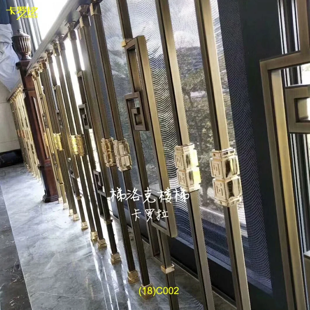 modern minimalist staircase handrail design brass deck railing