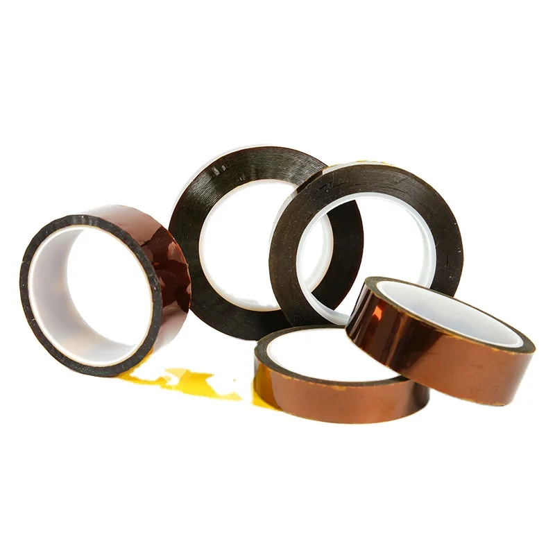 Amber Color High Temperature Polyimide Kaptons Tape Heat Resistant Tape For Sublimation Pi Film With Silicone Adhesive