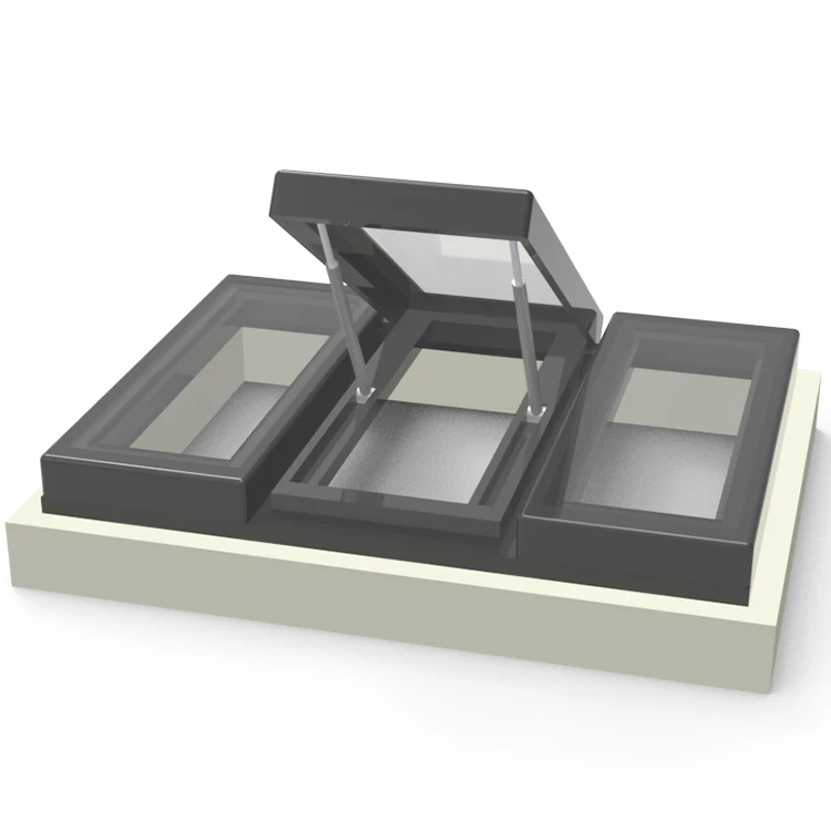 The special price large Aluminum alloy electric roof skylight hide Screw machine skylight window for Flat roof
