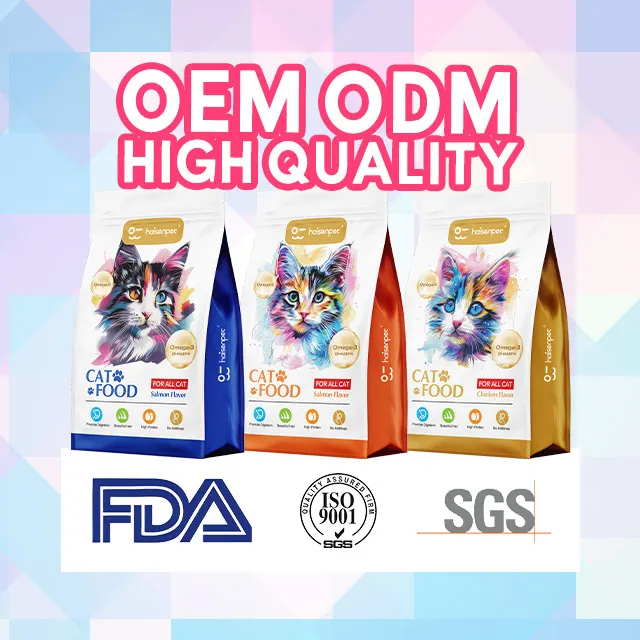 Заводская оптовая продажа индивидуальный логотип в форме куриного лосося ароматизатор тунца сухой корм для кошек